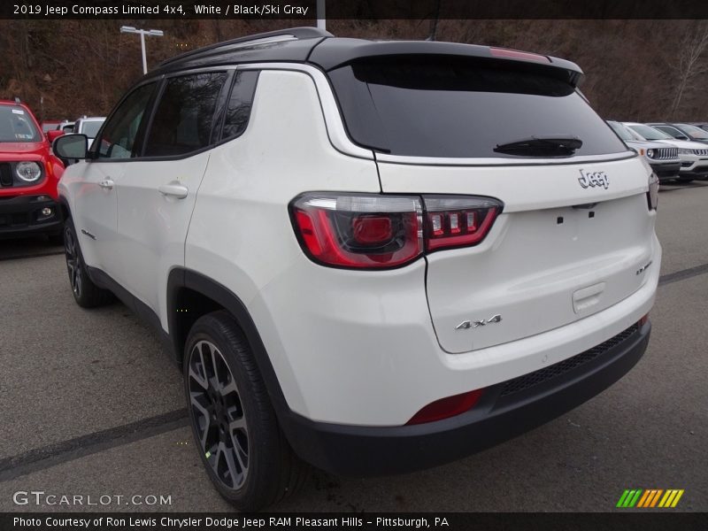 White / Black/Ski Gray 2019 Jeep Compass Limited 4x4