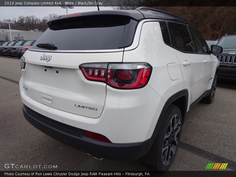 White / Black/Ski Gray 2019 Jeep Compass Limited 4x4