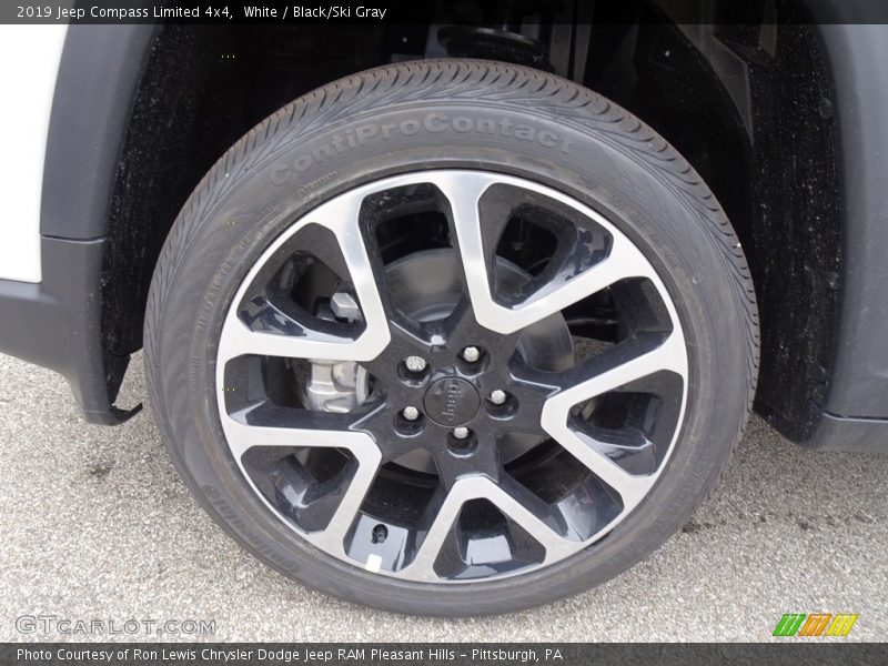White / Black/Ski Gray 2019 Jeep Compass Limited 4x4