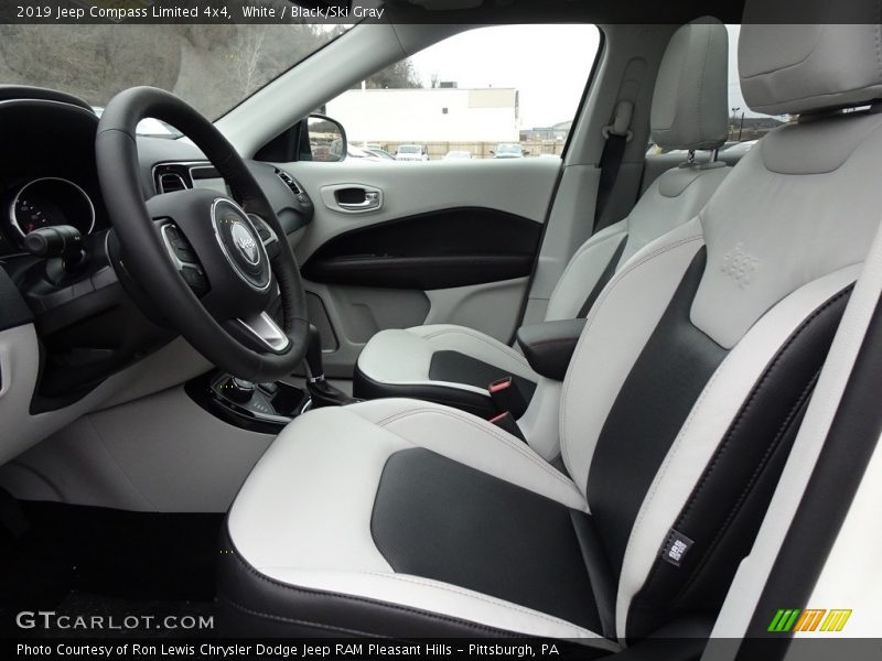 White / Black/Ski Gray 2019 Jeep Compass Limited 4x4