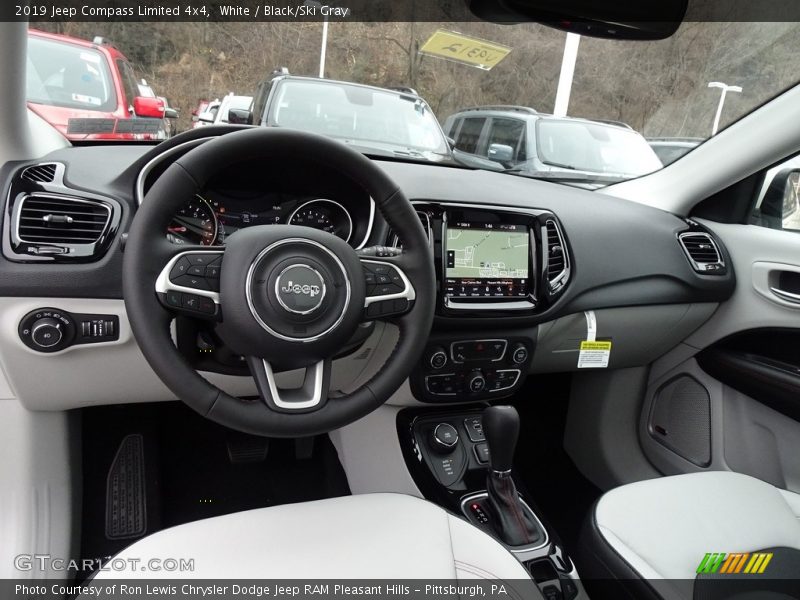 White / Black/Ski Gray 2019 Jeep Compass Limited 4x4