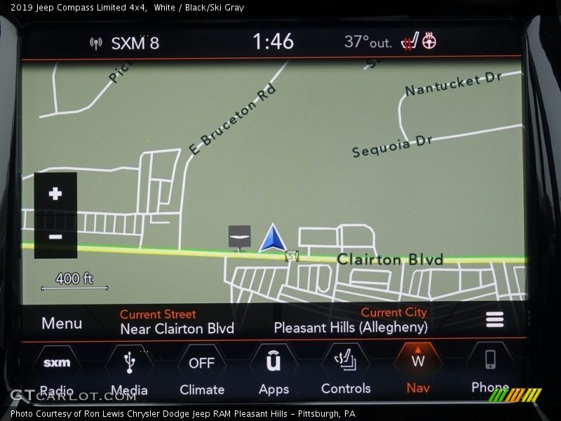 White / Black/Ski Gray 2019 Jeep Compass Limited 4x4