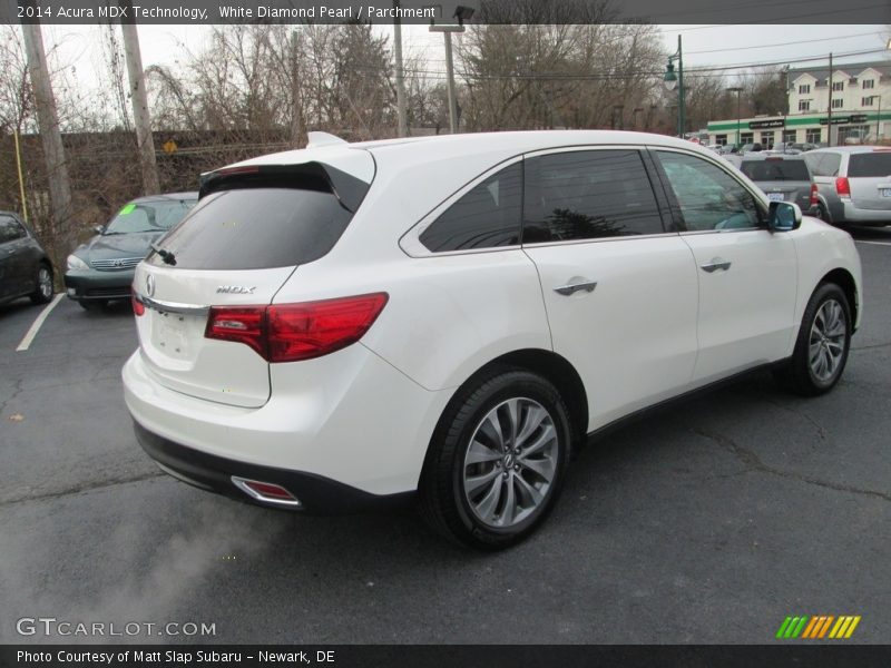 White Diamond Pearl / Parchment 2014 Acura MDX Technology