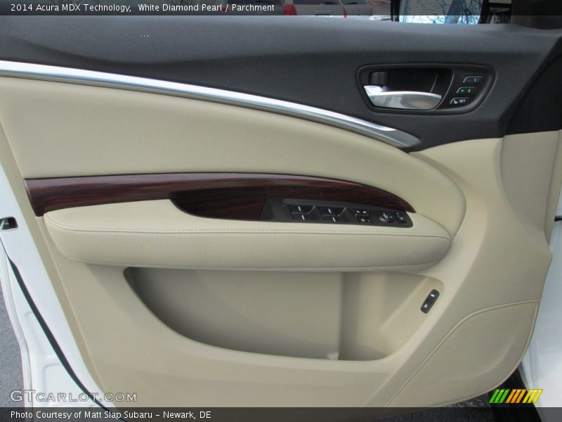 White Diamond Pearl / Parchment 2014 Acura MDX Technology