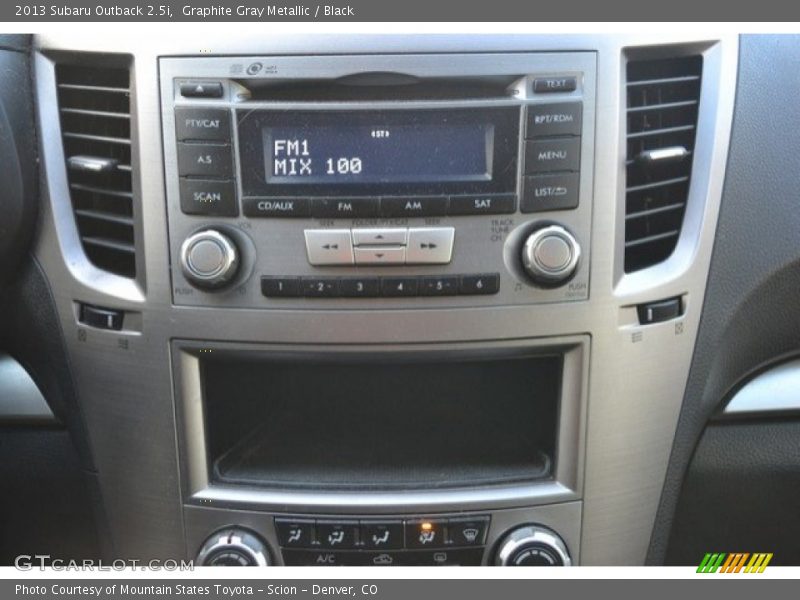 Graphite Gray Metallic / Black 2013 Subaru Outback 2.5i