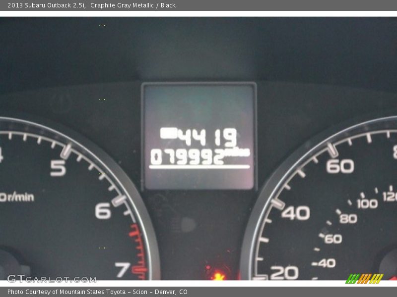 Graphite Gray Metallic / Black 2013 Subaru Outback 2.5i