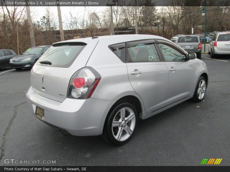 Liquid Platinum Metallic / Ebony 2009 Pontiac Vibe 2.4