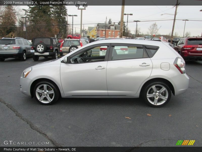 Liquid Platinum Metallic / Ebony 2009 Pontiac Vibe 2.4