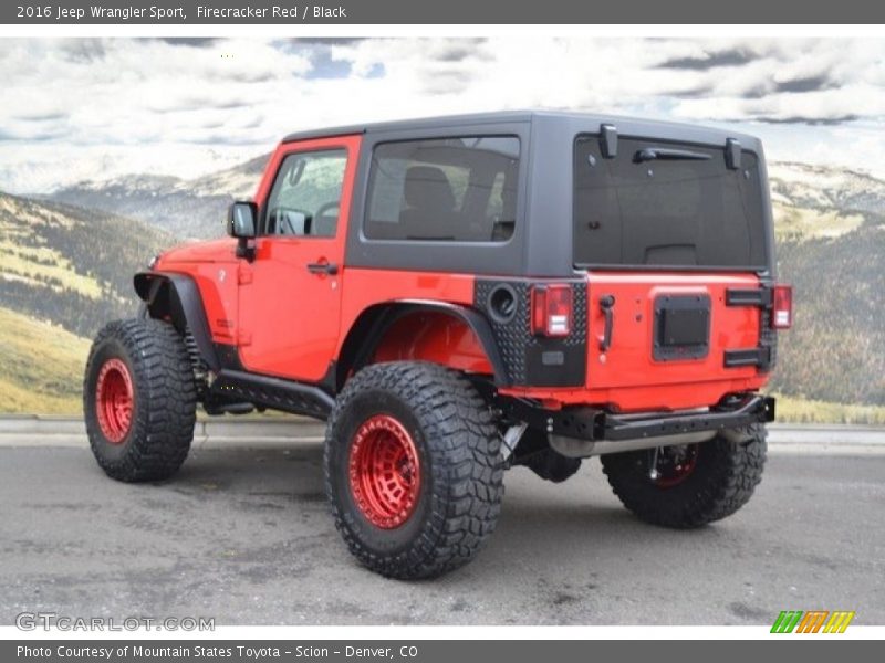 Firecracker Red / Black 2016 Jeep Wrangler Sport