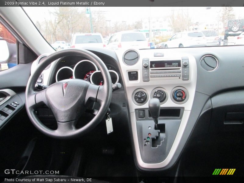 Liquid Platinum Metallic / Ebony 2009 Pontiac Vibe 2.4