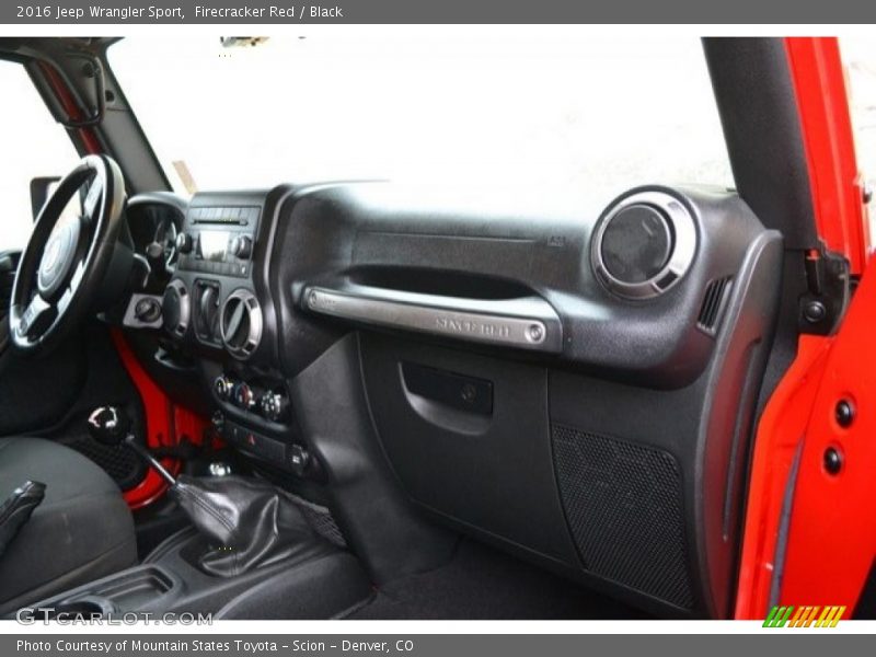 Firecracker Red / Black 2016 Jeep Wrangler Sport