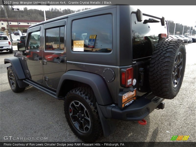Granite Crystal Metallic / Black 2017 Jeep Wrangler Unlimited Rubicon 4x4