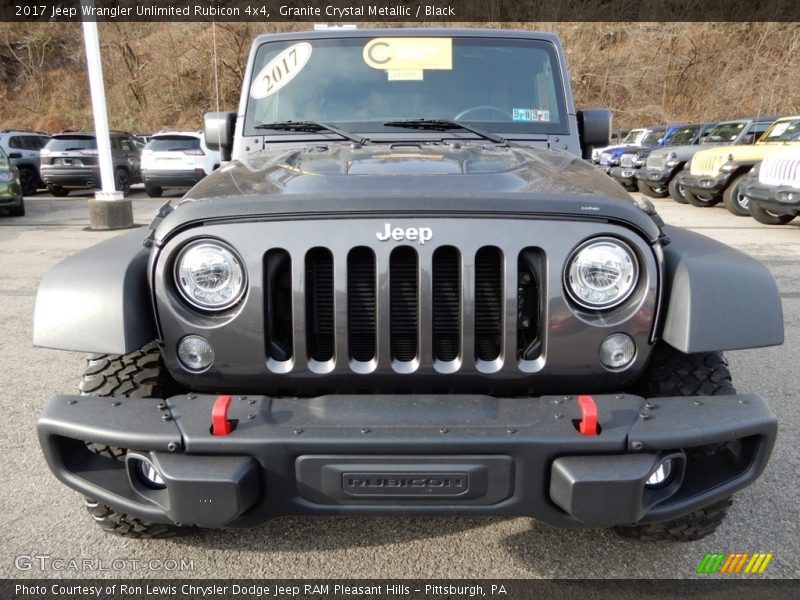 Granite Crystal Metallic / Black 2017 Jeep Wrangler Unlimited Rubicon 4x4