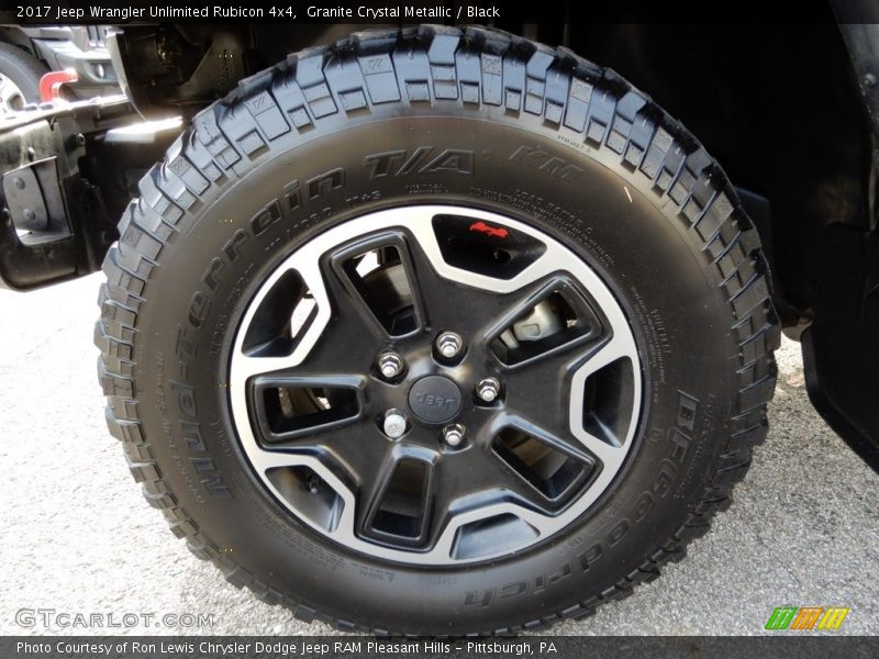 Granite Crystal Metallic / Black 2017 Jeep Wrangler Unlimited Rubicon 4x4