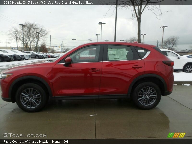 Soul Red Crystal Metallic / Black 2019 Mazda CX-5 Sport AWD