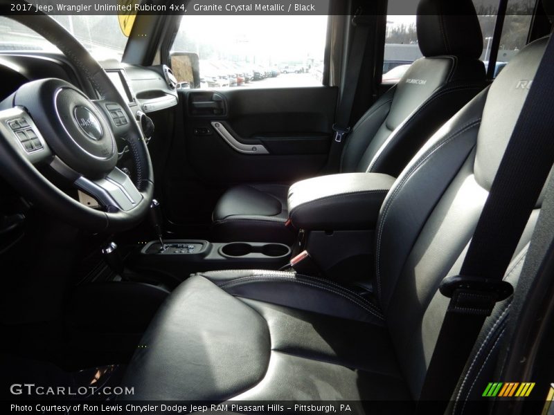 Granite Crystal Metallic / Black 2017 Jeep Wrangler Unlimited Rubicon 4x4
