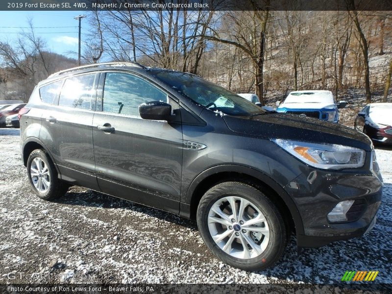 Magnetic / Chromite Gray/Charcoal Black 2019 Ford Escape SEL 4WD