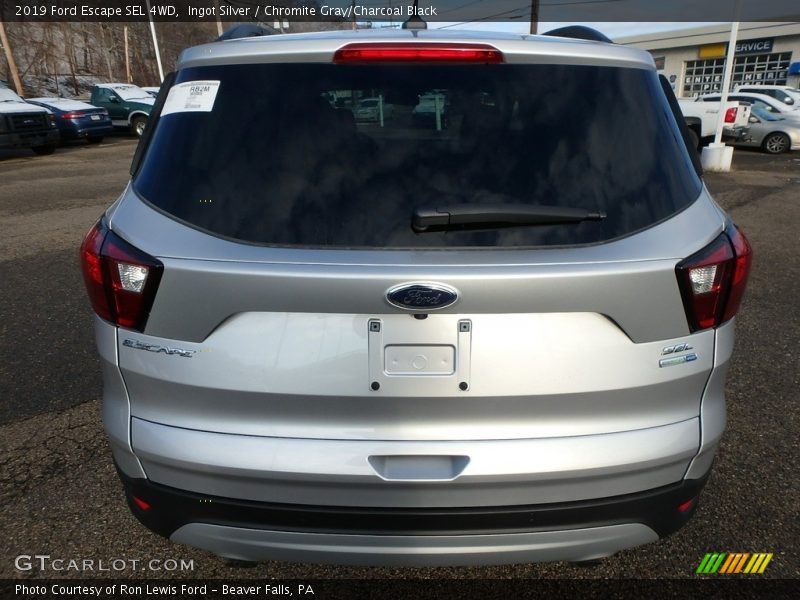 Ingot Silver / Chromite Gray/Charcoal Black 2019 Ford Escape SEL 4WD