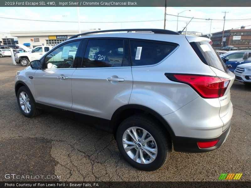 Ingot Silver / Chromite Gray/Charcoal Black 2019 Ford Escape SEL 4WD