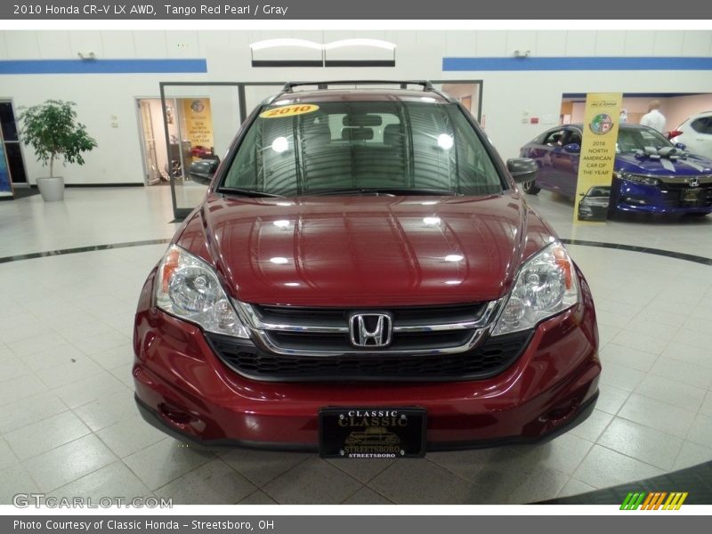 Tango Red Pearl / Gray 2010 Honda CR-V LX AWD