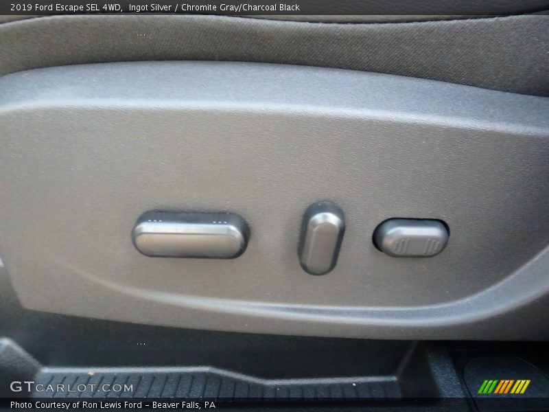 Ingot Silver / Chromite Gray/Charcoal Black 2019 Ford Escape SEL 4WD