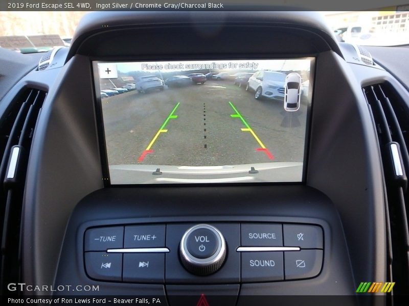 Ingot Silver / Chromite Gray/Charcoal Black 2019 Ford Escape SEL 4WD