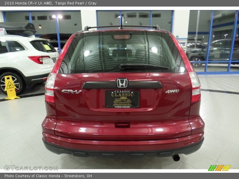 Tango Red Pearl / Gray 2010 Honda CR-V LX AWD