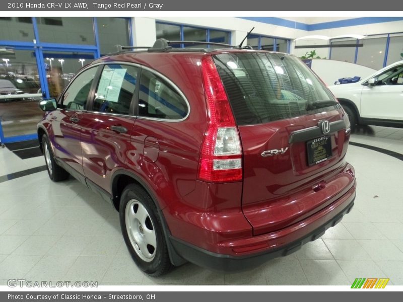 Tango Red Pearl / Gray 2010 Honda CR-V LX AWD