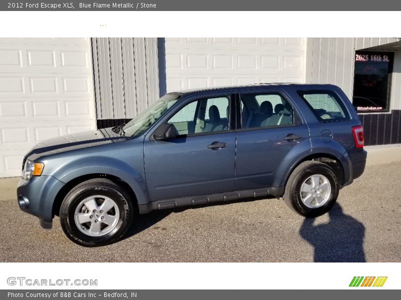 Blue Flame Metallic / Stone 2012 Ford Escape XLS