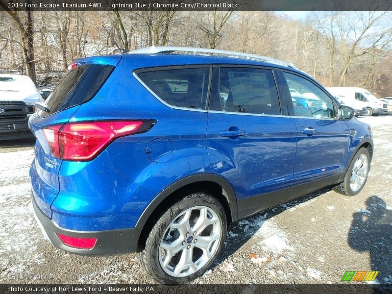 Lightning Blue / Chromite Gray/Charcoal Black 2019 Ford Escape Titanium 4WD