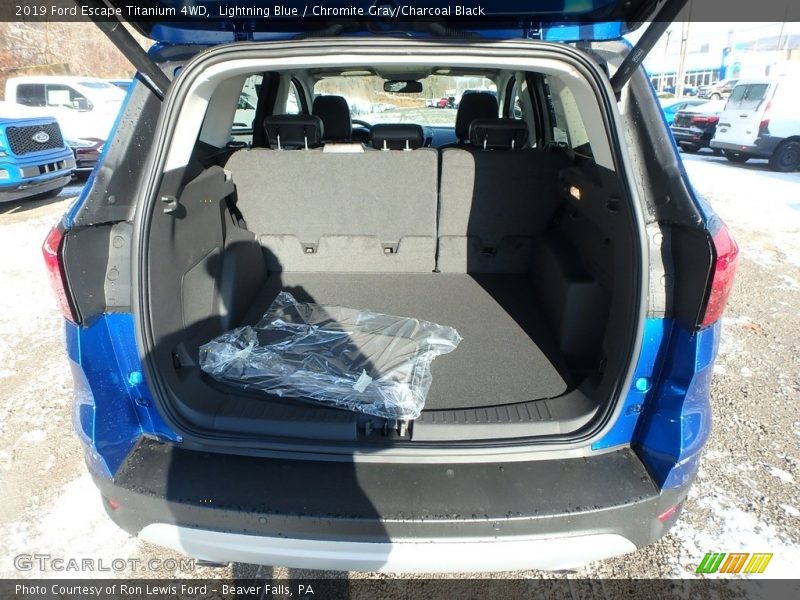 Lightning Blue / Chromite Gray/Charcoal Black 2019 Ford Escape Titanium 4WD