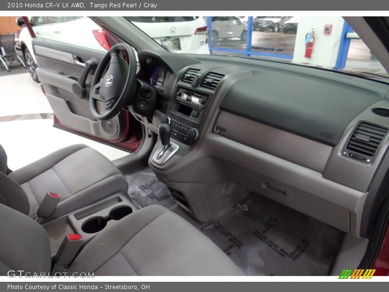 Tango Red Pearl / Gray 2010 Honda CR-V LX AWD