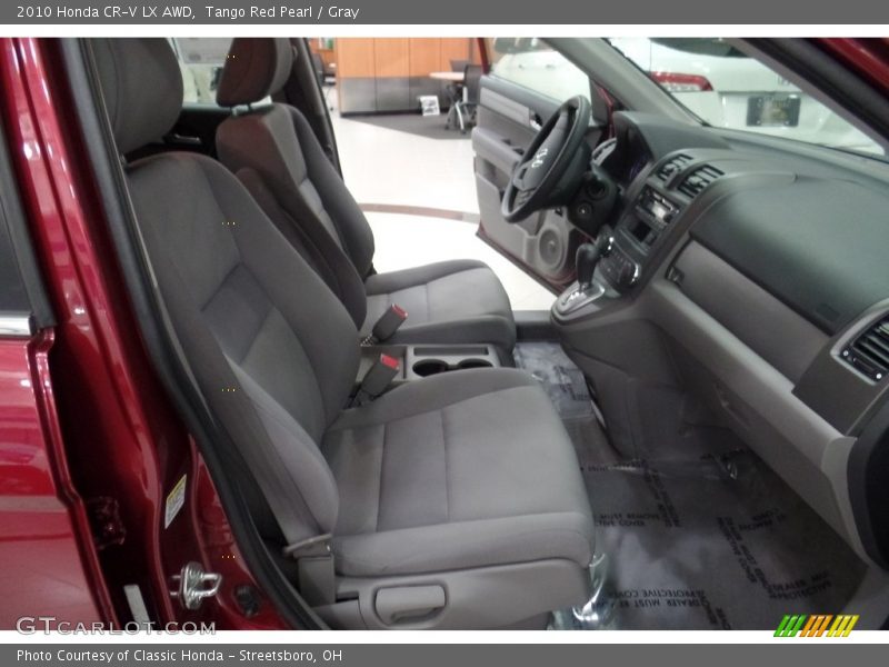 Tango Red Pearl / Gray 2010 Honda CR-V LX AWD