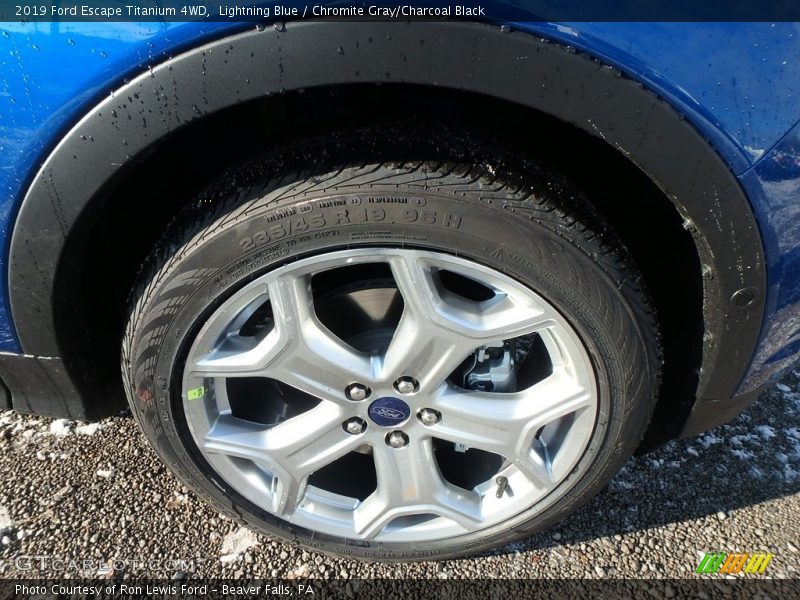 Lightning Blue / Chromite Gray/Charcoal Black 2019 Ford Escape Titanium 4WD