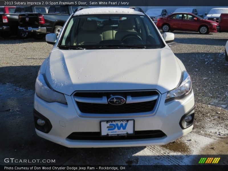 Satin White Pearl / Ivory 2013 Subaru Impreza 2.0i Sport Premium 5 Door