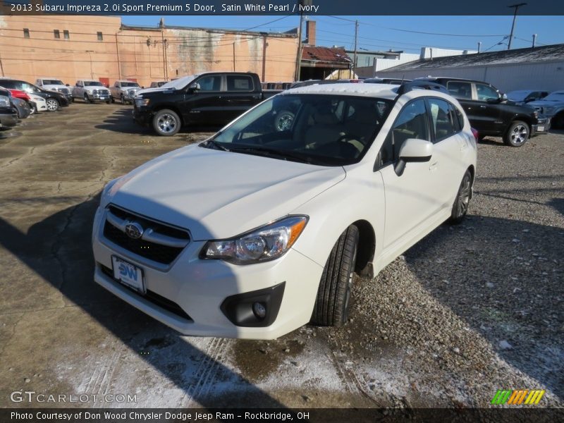 Satin White Pearl / Ivory 2013 Subaru Impreza 2.0i Sport Premium 5 Door