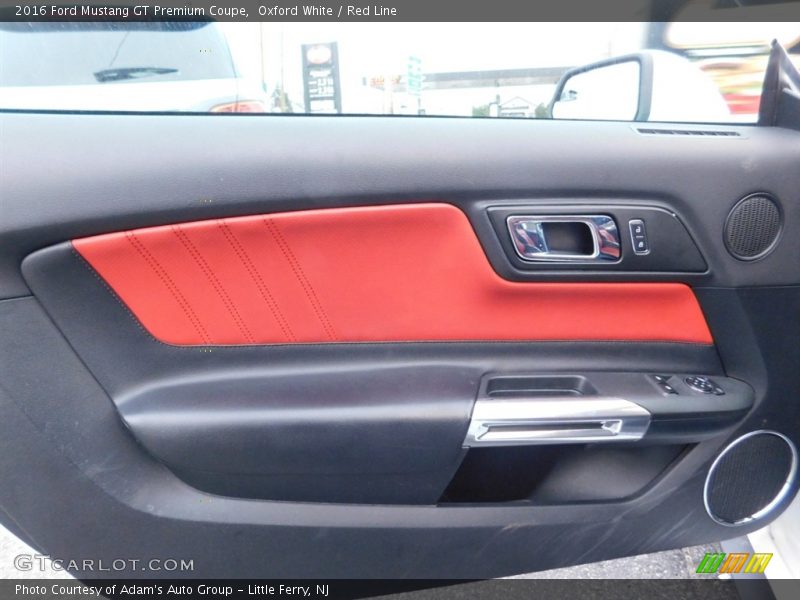 Oxford White / Red Line 2016 Ford Mustang GT Premium Coupe