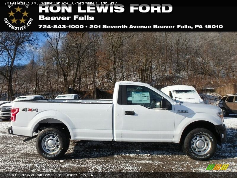 Oxford White / Earth Gray 2019 Ford F150 XL Regular Cab 4x4