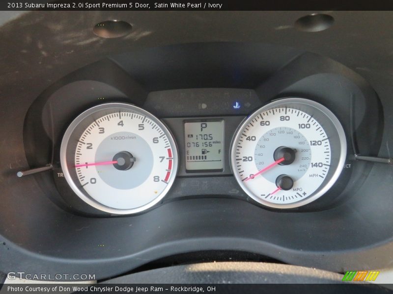 Satin White Pearl / Ivory 2013 Subaru Impreza 2.0i Sport Premium 5 Door