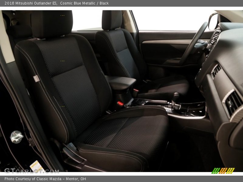 Cosmic Blue Metallic / Black 2018 Mitsubishi Outlander ES