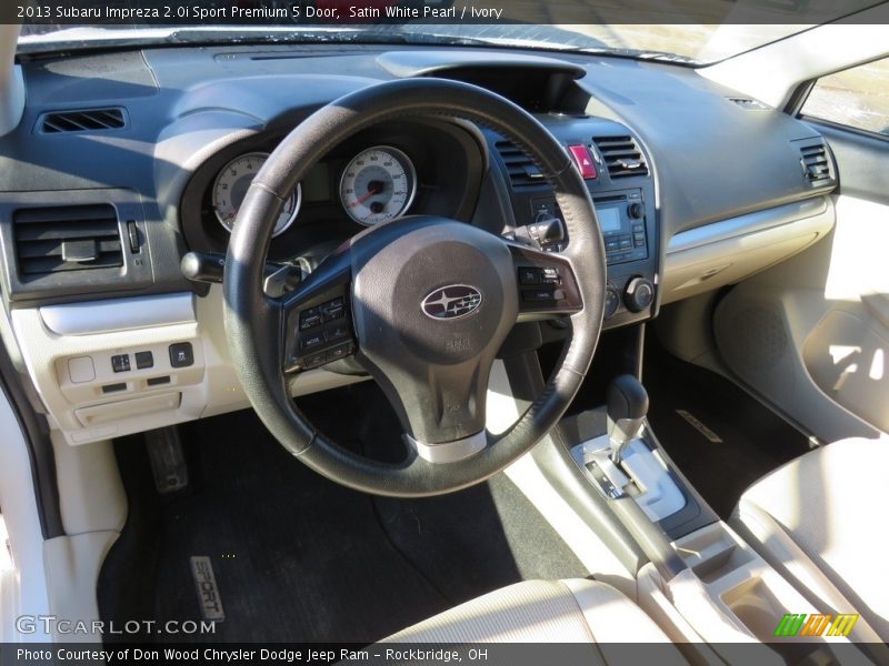 Satin White Pearl / Ivory 2013 Subaru Impreza 2.0i Sport Premium 5 Door