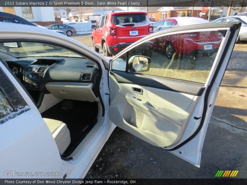 Satin White Pearl / Ivory 2013 Subaru Impreza 2.0i Sport Premium 5 Door