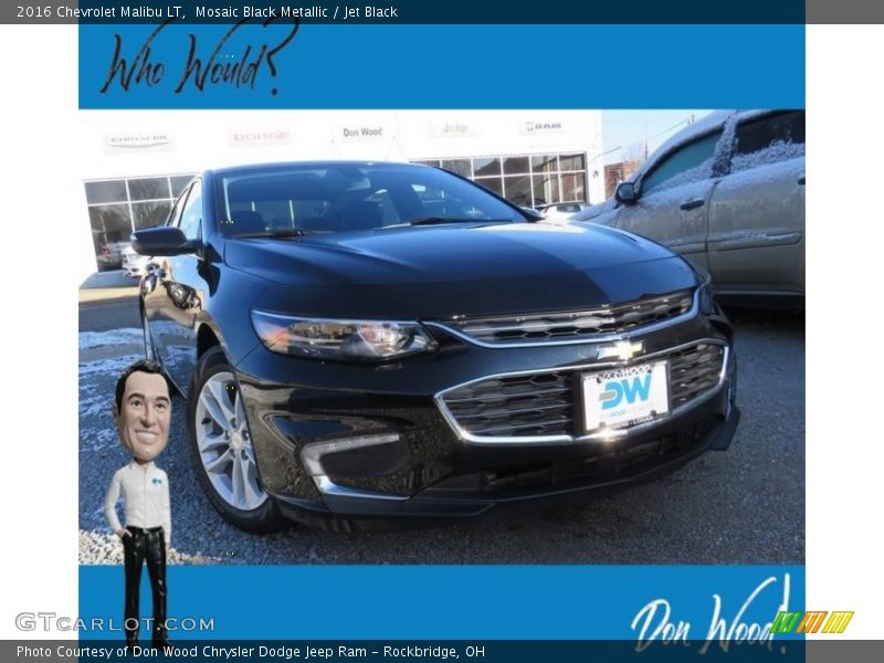 Mosaic Black Metallic / Jet Black 2016 Chevrolet Malibu LT