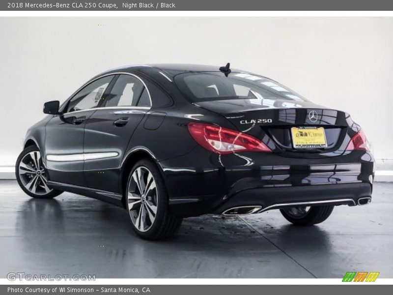 Night Black / Black 2018 Mercedes-Benz CLA 250 Coupe