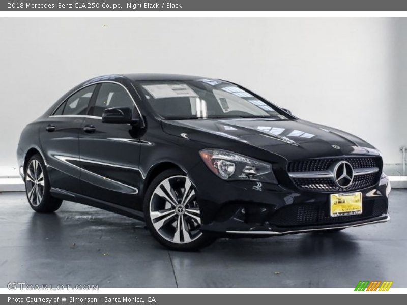 Night Black / Black 2018 Mercedes-Benz CLA 250 Coupe
