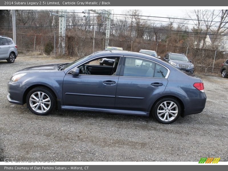 Carbide Gray Metallic / Black 2014 Subaru Legacy 2.5i Limited