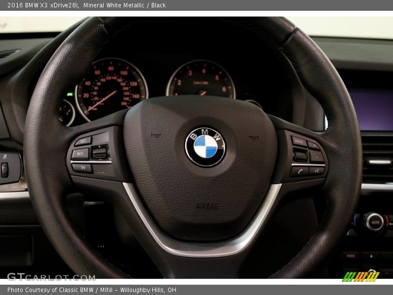 Mineral White Metallic / Black 2016 BMW X3 xDrive28i