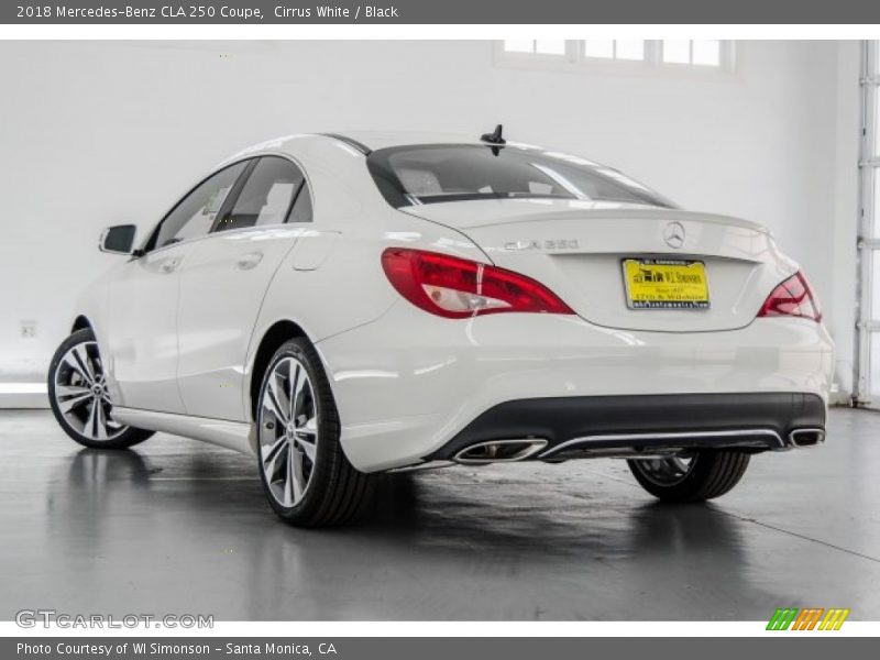 Cirrus White / Black 2018 Mercedes-Benz CLA 250 Coupe