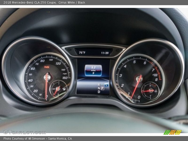 Cirrus White / Black 2018 Mercedes-Benz CLA 250 Coupe