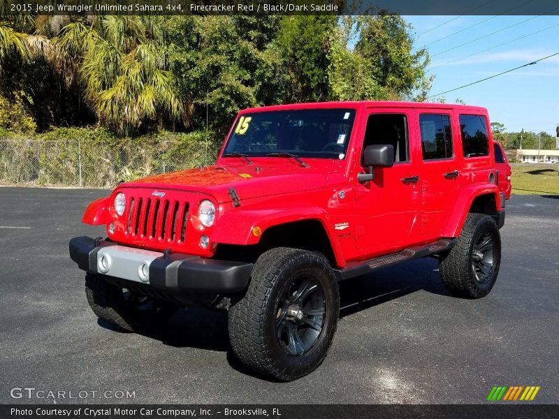 Firecracker Red / Black/Dark Saddle 2015 Jeep Wrangler Unlimited Sahara 4x4